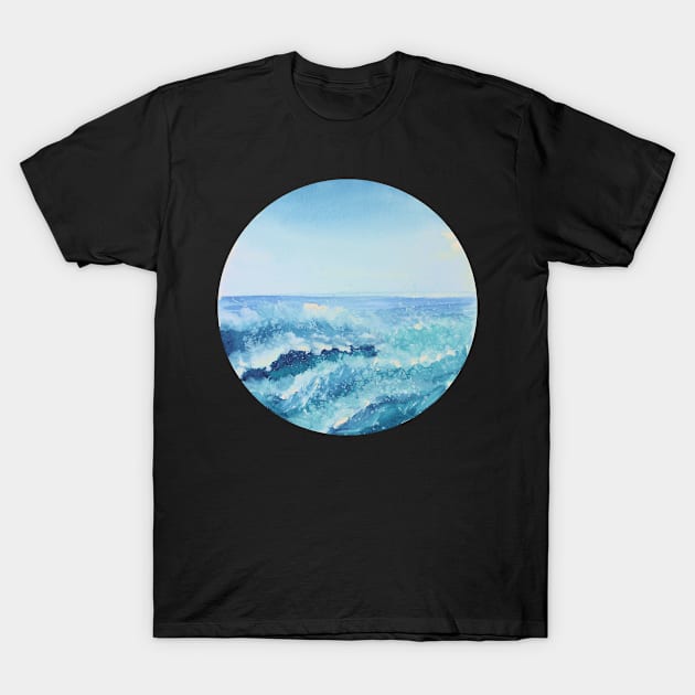 Sea waves T-Shirt by Wall Mural Art